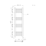 Grzejnik Dekoracyjny Łazienkowy BASIC Biały 30x100